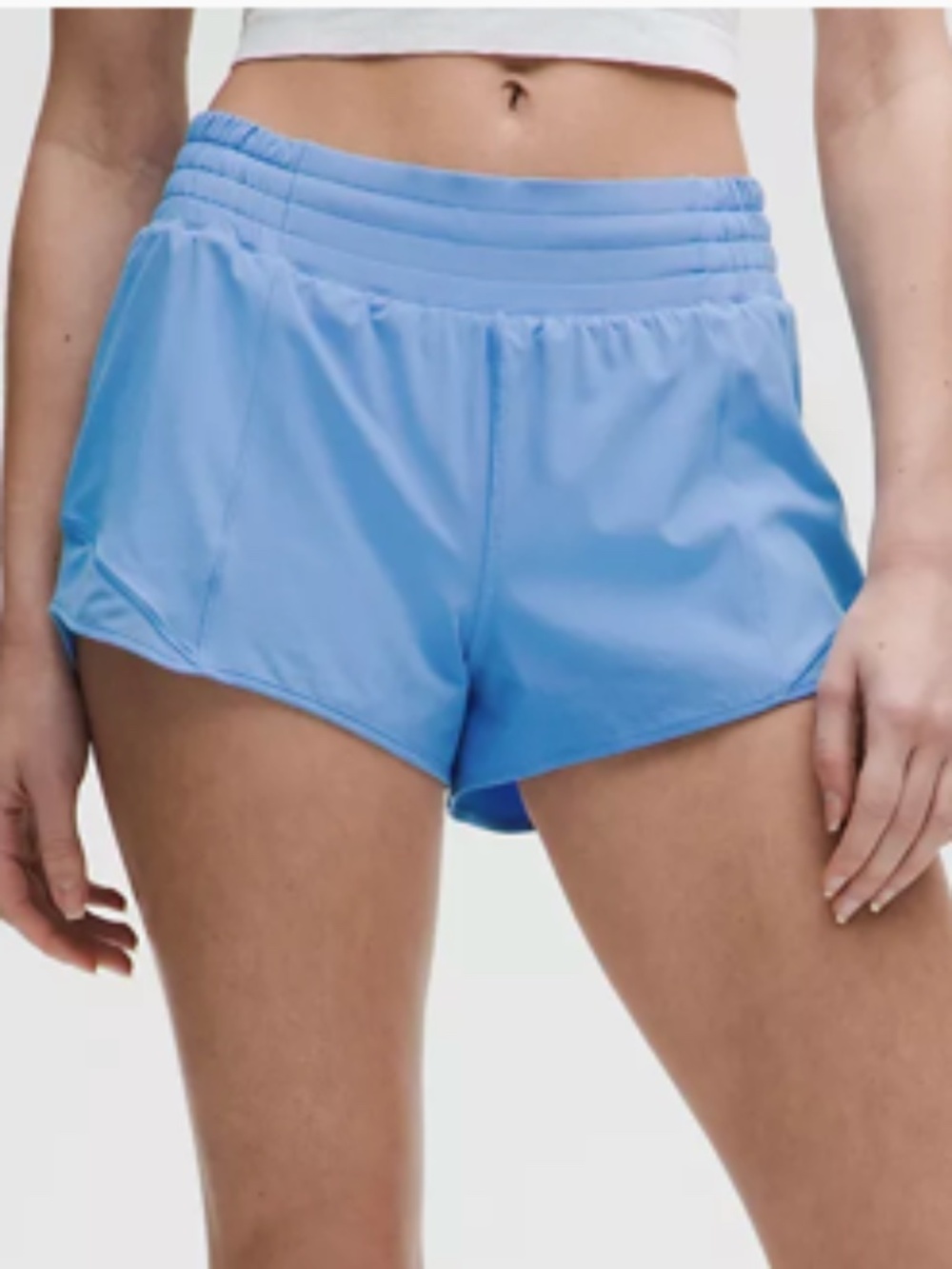 Lululemon Hotty Hot HR Short 2.5" Sz 6 Pool blue